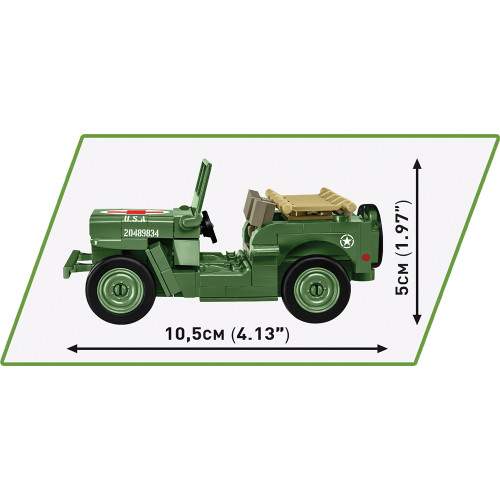 JEEP Medical MB Vehicle Building Brick Set 1:35 Scale  by Cobi Toys Alt Image 5
