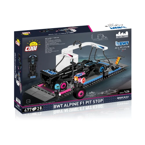 BWT Alpine F1 Pit Stop Building Brick Set Alt Image 1