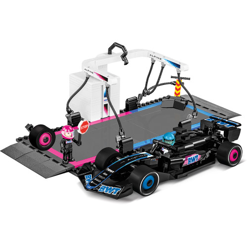 BWT Alpine F1 Pit Stop Building Brick Set | Cobi Toys