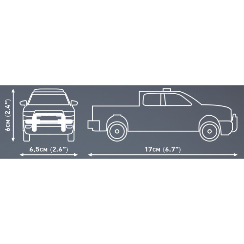 DODGE Ram 1500 Police Truck Building Brick Set 1:35 Scale  by Cobi Toys Alt Image 3