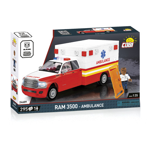 DODGE Ram 3500 Ambulance Building Brick Set 1:35 Scale  by Cobi Toys Main Image