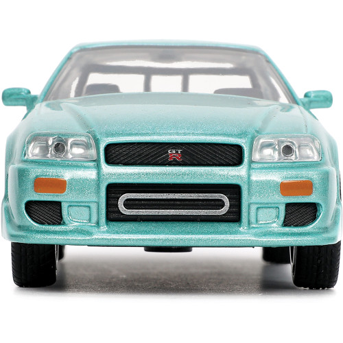 BRIAN's Fast & Furious Nissan Skyline GT-R (R34) 1:32 Scale Diecast Model Car by Jada Toys Alt Image 7