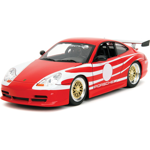 Porsche 911 GT3 RS 996.1 - Red 1:24 Scale Diecast Model Car by Jada Toys Alt Image 1