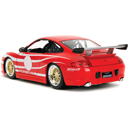 Porsche 911 GT3 RS 996.1 - Red 1:24 Scale Diecast Model Car by Jada Toys Alt Image 4