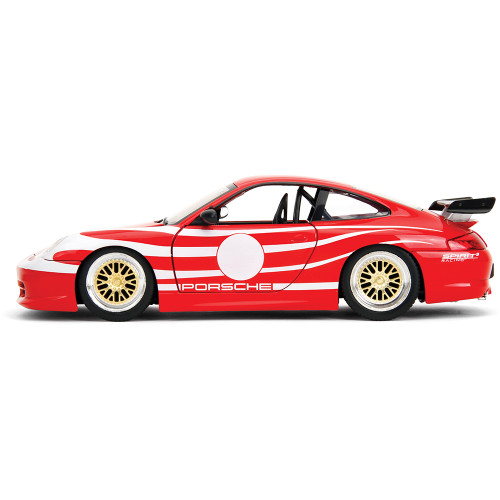 Porsche 911 GT3 RS 996.1 - Red 1:24 Scale Diecast Model Car by Jada Toys Alt Image 6