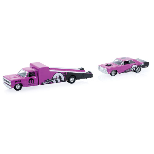 1974 Dodge Truck & 1969 Dodge Dart Swinger 340 1:64 Scale Diecast Model Truck by M2 Machines Main Image
