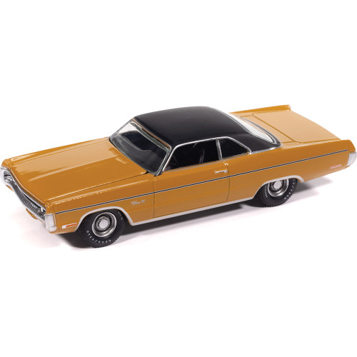 1971 Plymouth Fury III - Bahama Yellow 1:64 Scale Diecast Model Car by Auto World Main Image