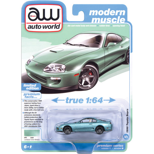 1998 Toyota Supra (No Spoiler & Custom Wheels) Caribbean Green