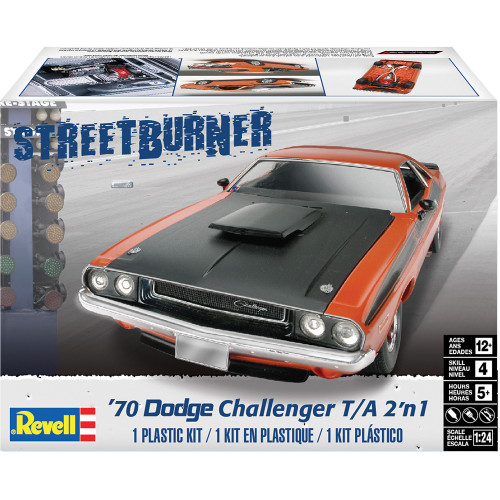 1970 Dodge Challenger 2'n1 Model Kit 1:24 Scale Plastic Model Kit by Revell Alt Image 1