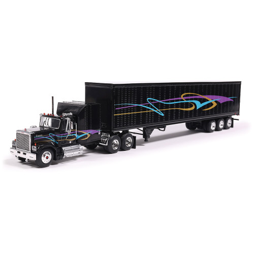 1980 GMC General With Black Trailer 1:64 Scale Diecast Model Truck by IXO Models Main Image