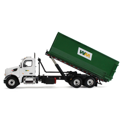 Waste Management Peterbilt Model 567 with 40 Yard Roll-Off Container 1:34 Scale Diecast Model Truck by First Gear Alt Image 2