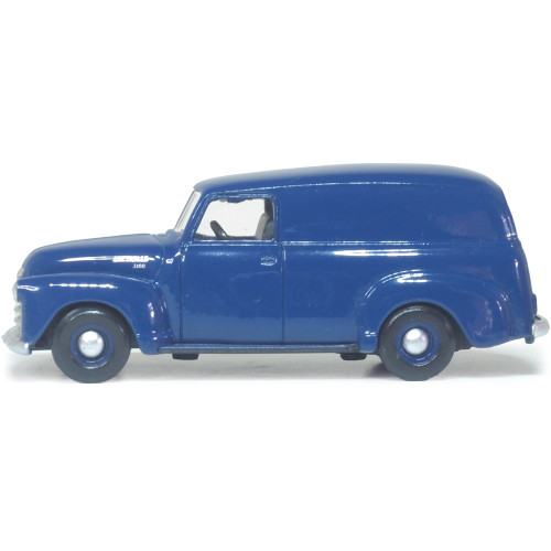 1950 Chevrolet 3100 Panel Van - Mariner Blue 1:87 Scale Diecast Model Truck by Oxford Diecast Alt Image 1