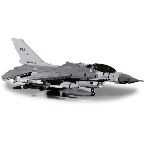 F- 16C Fighting Falcon Building Block Model - 1112 Pieces  Building Brick Set by Atom Brick Company Main Image