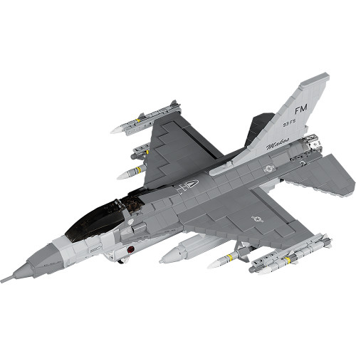 F- 16C Fighting Falcon Building Block Model - 1112 Pieces  Building Brick Set by Atom Brick Company Alt Image 2