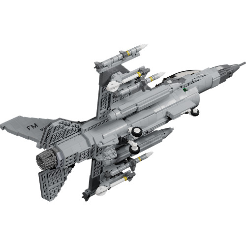 F- 16C Fighting Falcon Building Block Model - 1112 Pieces  Building Brick Set by Atom Brick Company Alt Image 3