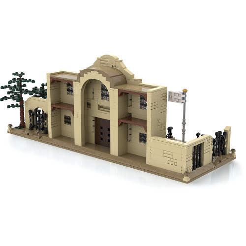 The Alamo Building Block Model - 1066 Pieces  Building Brick Set by Atom Brick Company Alt Image 1