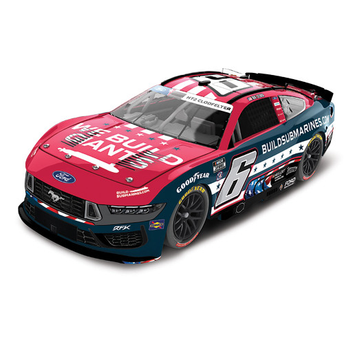 2025 Brad Keselowski Buildsubmarines.Com Salutes Ford Mustang Elite NASCAR Diecast 1:24 Scale Diecast Model Car by Lionel Racing Alt Image 1