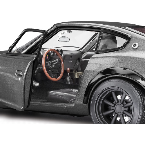 1971 Datsun 240Z Widebody Dark Gray Diecast Model Car | Sunstar