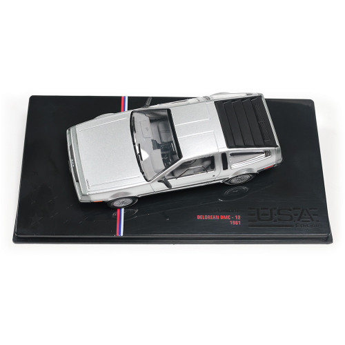 1981 DeLorean DMC-12 - Silver 1:43 Scale Diecast Model Car by IXO Models Alt Image 8