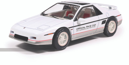 1984 Pontiac Fiero Indianapolis 500 Pace Car - White 1:43 Scale Diecast Model Car by IXO Models Main Image