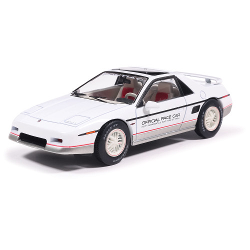 1984 Pontiac Fiero Indianapolis 500 Pace Car - White 1:43 Scale Diecast Model Car by IXO Models Main Image