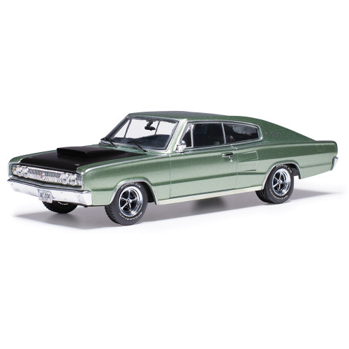 1967 Dodge Charger Mk1 - Metallic Green 1:43 Scale Diecast Model Car by IXO Models Main Image