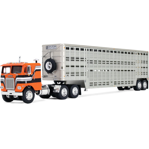 Western Distributors Peterbilt Model 351 with 63" Flat Top Sleeper & 40' Vintage Trailer with Reefer Main Image
