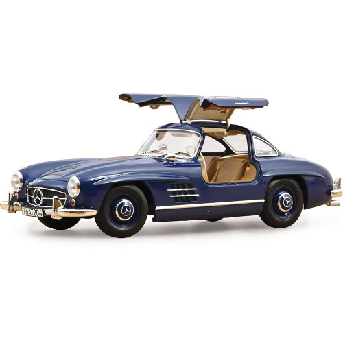 1954 Mercedes-Benz 300 SL - Blue 1:18 Scale Diecast Model Car by Norev Alt Image 1