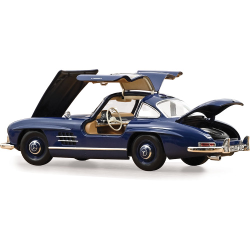 1954 Mercedes-Benz 300 SL - Blue 1:18 Scale Diecast Model Car by Norev Alt Image 3