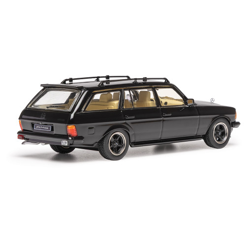 1979 Mercedes-Benz 500 TE V8 AMG S123 - Black 1:43 Scale Diecast Model Car by IXO Models Alt Image 1