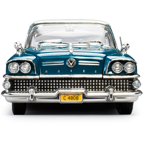 1958 Buick Limited Riviera Coupe -Glacier White / Dark Turquoise Poly