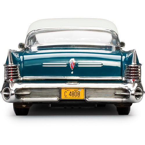 1958 Buick Limited Riviera Coupe -Glacier White / Dark Turquoise Poly 1:18 Scale Diecast Model Car by Sunstar Alt Image 5