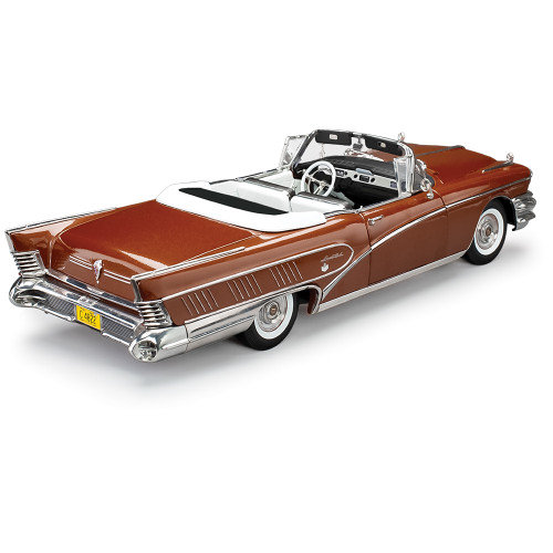 1958 Buick Limited Rivera Convertible - Garnett Red 1:18 Scale Diecast Model Car by Sunstar Alt Image 2
