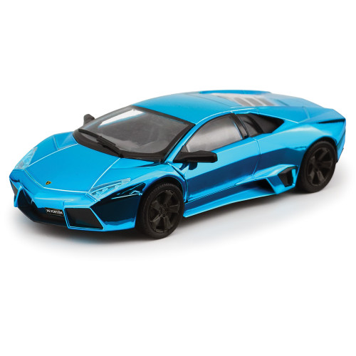 Lamborghini Reventon Mirror Finish Blue - That's a Wrap 1:24 Scale Diecast Model Car by Motormax Main Image