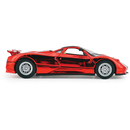 Pagani Zonda C12 Mirror Finish Red - That's a Wrap 1:24 Scale Diecast Model Car by Motormax Alt Image 5