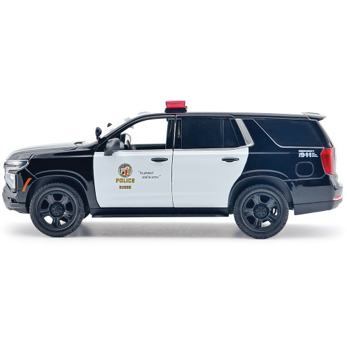 2025 Chevy Tahoe PPV LAPD - Light & Sound 1:24 Scale Diecast Model Truck by Motormax Alt Image 2