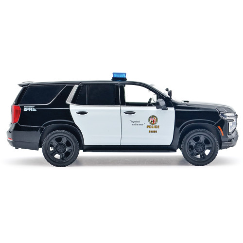 2025 Chevy Tahoe PPV LAPD - Light & Sound 1:24 Scale Diecast Model Truck by Motormax Alt Image 5