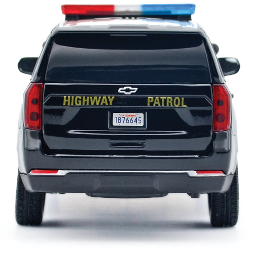 2025 Chevy Tahoe PPV CHP - Light & Sound 1:24 Scale Diecast Model Truck by Motormax Alt Image 4