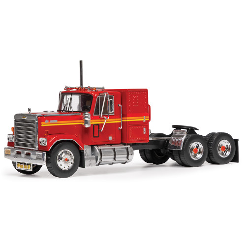 1979 Chevrolet Bison - Red w/Orange Stripes 1:43 Scale Diecast Model Truck by IXO Models Main Image