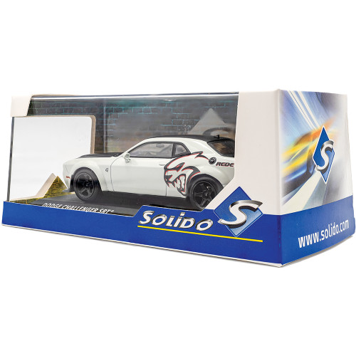 2020 Dodge Challenger SRT Hellcat Redeye Widebody Custom - White Knuckle 1:43 Scale Diecast Model Car by Solido Alt Image 8