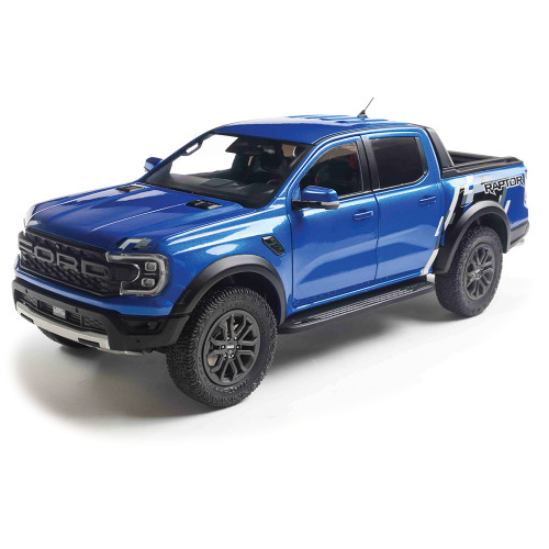 2024 Ford Ranger Raptor - Blue Lightning 1:18 Scale Diecast Model Truck by Solido Main Image