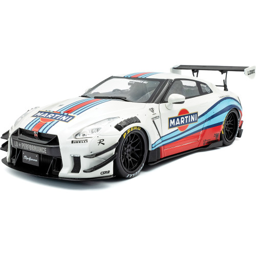 2024 Nissan GT-R (R35) W/ Liberty Walk Body Kit 2.0 M 1:18 Scale Diecast Model Car by Solido Main Image