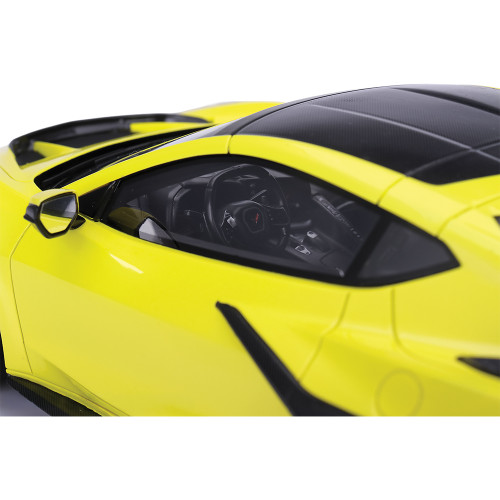 Chevrolet Corvette ZR1 Accelerate Yellow 1:18 Scale Cast Resin Model Car by Top Speed Alt Image 4
