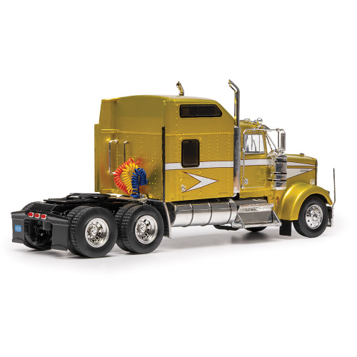 1990 Kenworth W900 - Gold 1:43 Scale Diecast Model Truck by IXO Models Alt Image 1