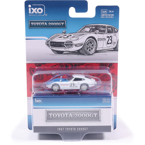 1967 Toyota 2000GT - White MF10-10001 1:64 Scale Diecast Model Car by IXO Models Alt Image 8