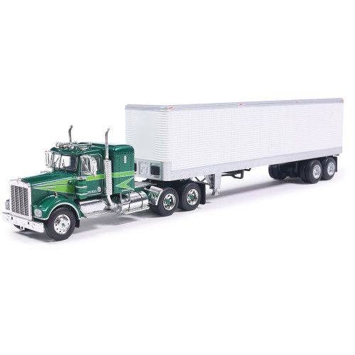 1974 Kenworth W-925 - Green With White Trailer 1:64 Scale Diecast Model Truck by IXO Models Main Image