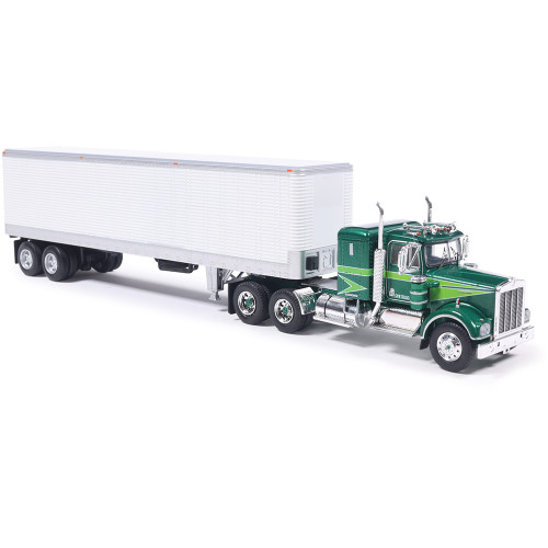 1974 Kenworth W-925 - Green With White Trailer 1:64 Scale Diecast Model Truck by IXO Models Alt Image 3