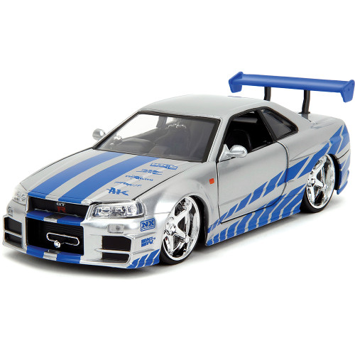 BRIAN's Nissan Skyline GT-R & SUKI's Honda S2000 Fast & Furious Twin Pack 1:24 Scale Diecast Model Car by Jada Toys Alt Image 1
