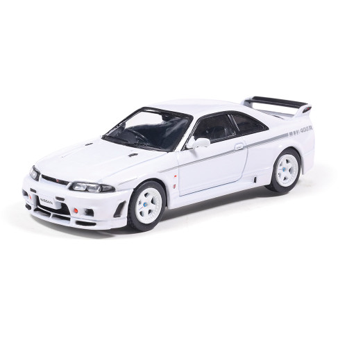 1997 Nissan Skyline GT-R R33 Nismo 400R - White 1:64 Scale Diecast Model Car by IXO Models Main Image
