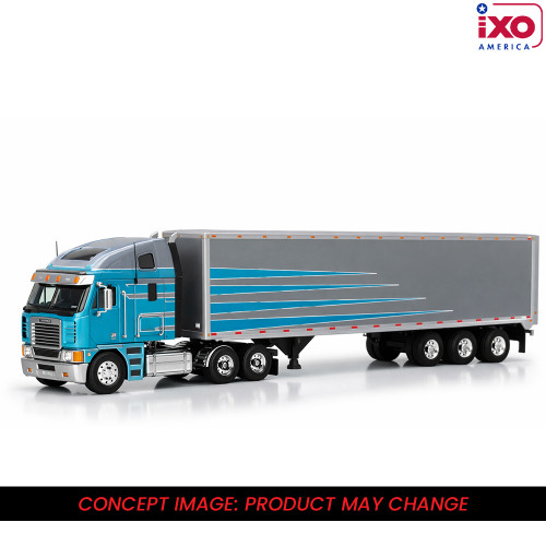 2002 Freightliner Argosy - Grey and Blue with modern trailer Main Image